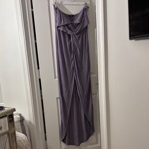 Shinestar Strapless Lavender Dress